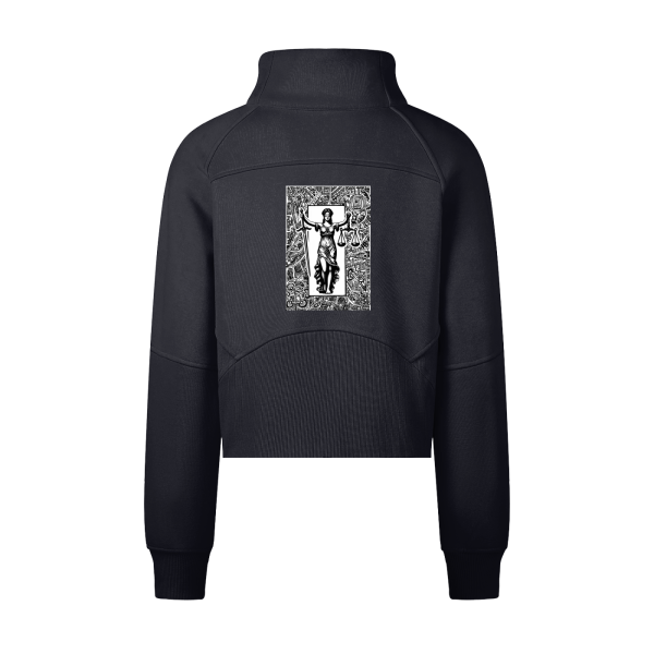 Cropped Half-Zip Sweatshirt - Image 2