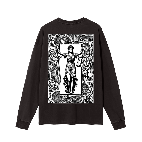 JUST IS | LONG SLEEVE T-SHIRT | DESIGN- AZTEC