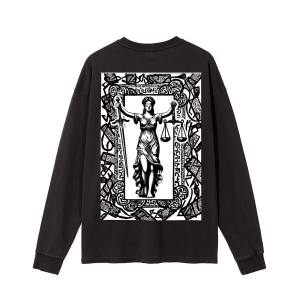 JUST IS | LONG SLEEVE T-SHIRT | DESIGN- OBSIDIAN