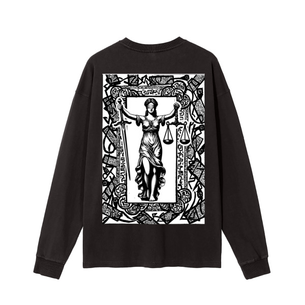 JUST IS | LONG SLEEVE T-SHIRT | DESIGN- OBSIDIAN